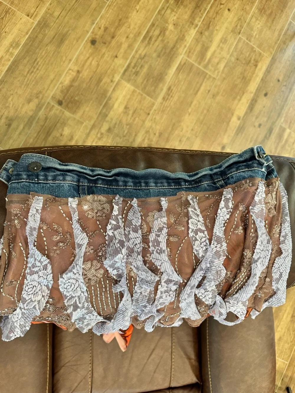Custom Made Boho Denim Vest and Waist Wrap - Picture 16 of 16